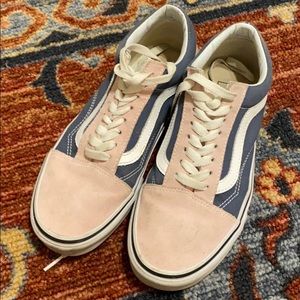Pink and blue old skool vans